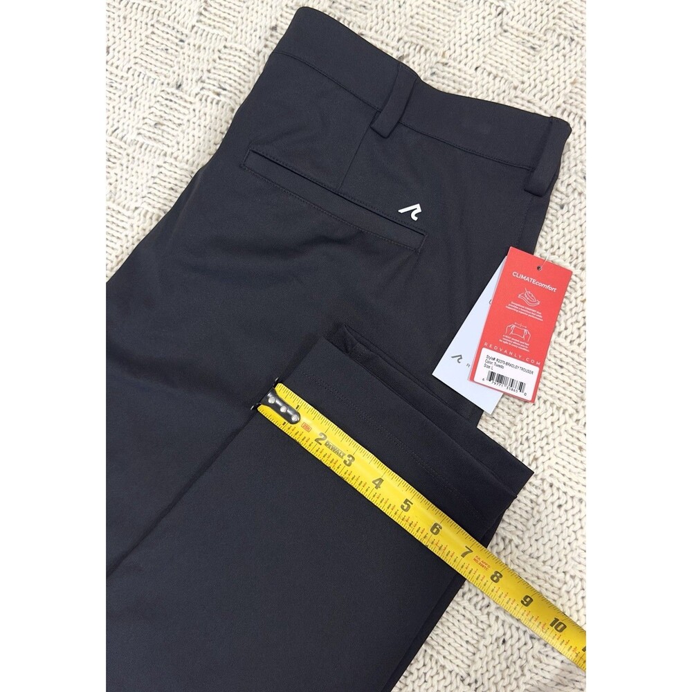 Redvanly Bradley Pull-On Trouser Men L Tuxedo Black Golf 4-Way Stretch NWT $160 - Picture 11 of 12